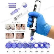 Micro Pen Wrinkle Removal Skin Rejuvenation Machine with 9/12/24/42 Pins USA