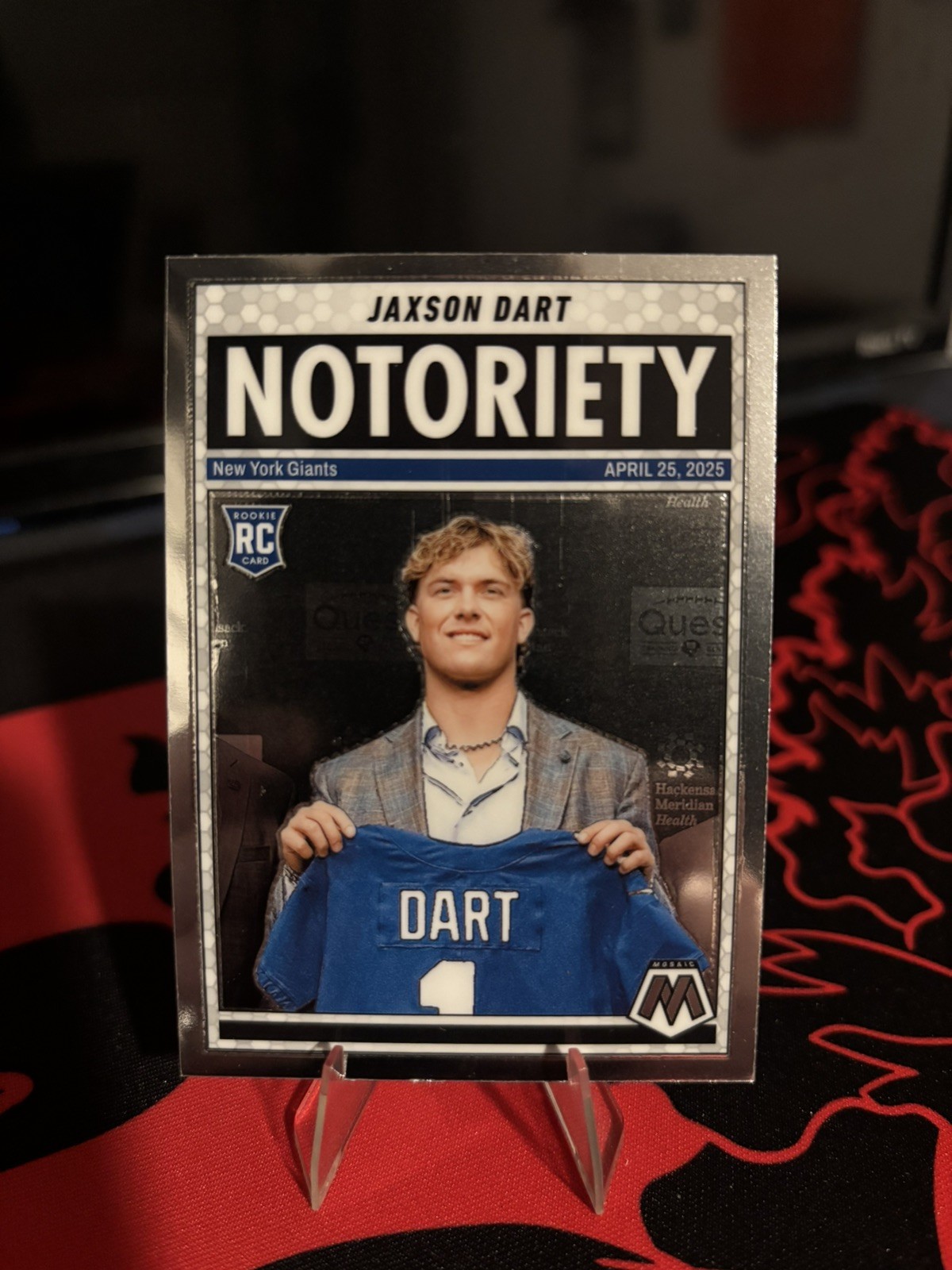 2025 Panini Mosaic - Notoriety Jaxson Dart #11 (RC)