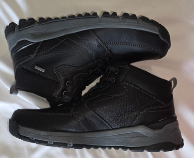 Men's Dunham Glastonbury Mid-Boot Waterproof Black Leather 11.5 4E