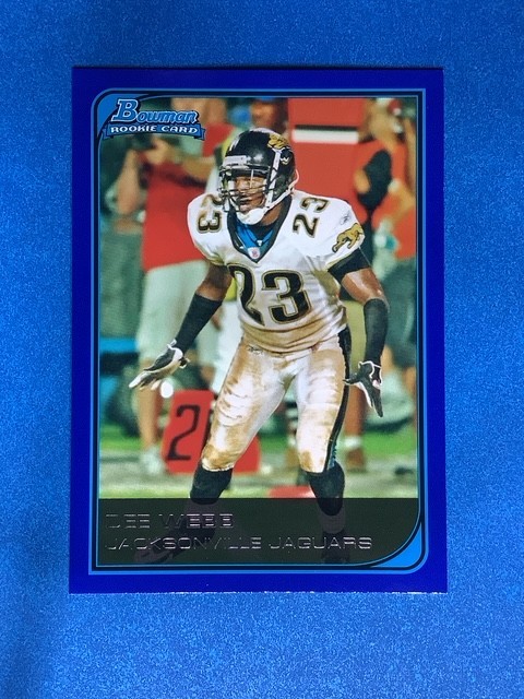 2006 Bowman  Football White & Blue Parallel Inserts - You Pick /125 /500