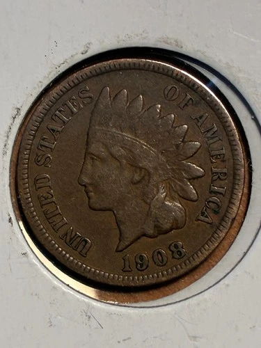 1908 S Indian Cent - VF - Very Original - $1.99 Shipping