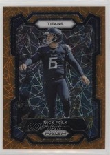 2023 Panini Prizm Lazer Prizm Nick Folk #208 17dt