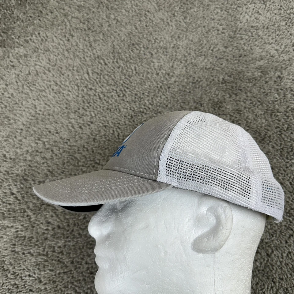 Gorra Costa Del Mar Snap Back Para Hombre Gris Blanco Malla Camionero Pesca Bordada Foto 4 de 4