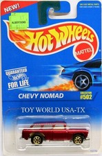 1996 Hot Wheels 502 Mainline Chevy Nomad on 0911 card