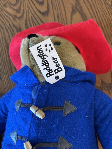 15" Harrod's Augusta Bay 2005 LARGE Plush Paddington Bear with Suitcase - Picture 3 of 6