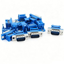 10Pcs D-SUB 9 Pin 9P Male IDC Type Adapter Connector For Flat Cable DB9