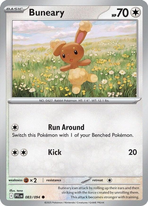 Pokemon Buneary (83/130) Phantasmal Flames NM