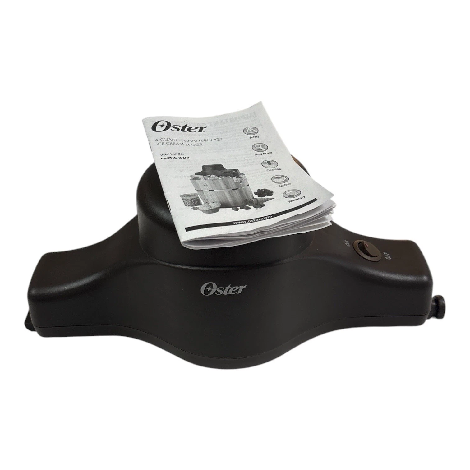 Oster 4-Quart Wooden Bucket Ice Cream Maker Motor FRSTIC-WDB TESTED SEE VIDEO
Opens in a new window