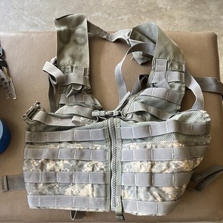 MOLLE Tactical Chest Vest Rig ACU Gray Digital Camo Adjustable Nylon Mesh Zip