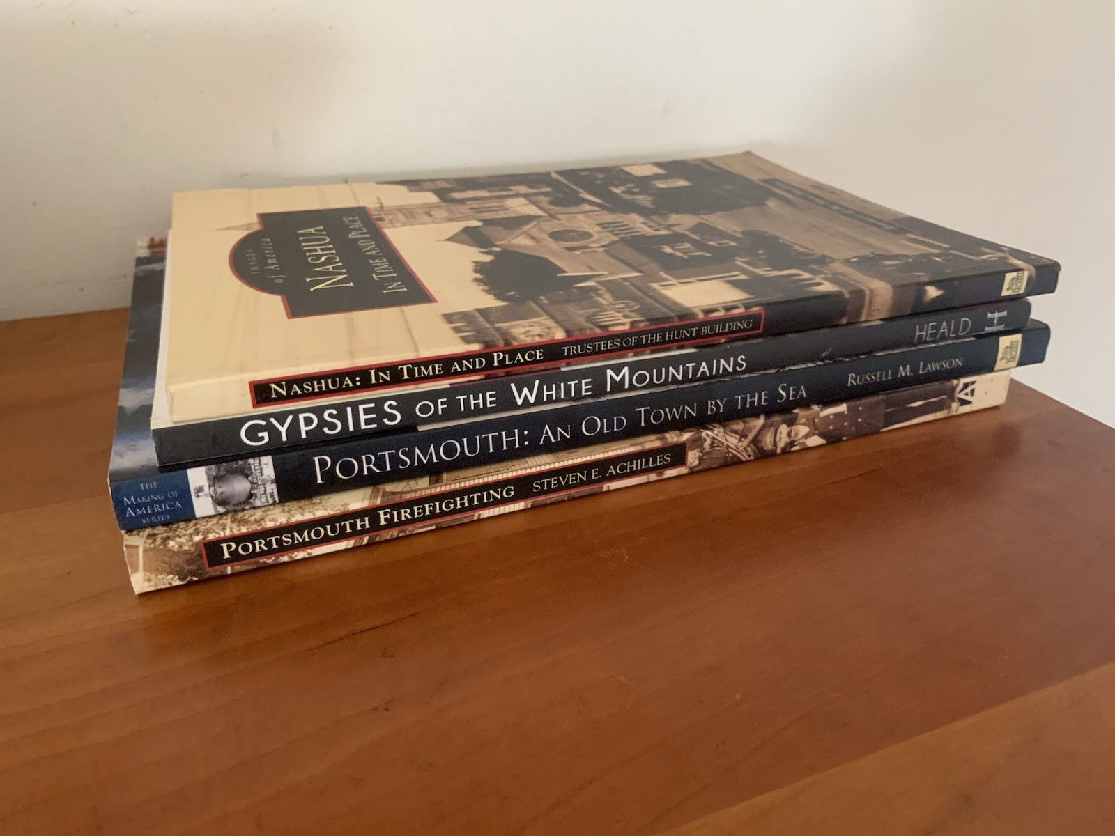 New Hampshire History Books - Lot of 4 - Nashua - Portsmouth