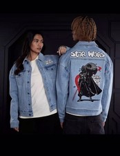 Disney Parks Star Wars Denim Jacket, Darth Vader Stormtroopers, Extra Large XL
