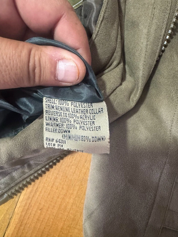 Rainforest New Olive Green Suede Touch Jacket Size XL New Without Tags Men’s - Image 2 of 4