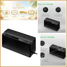 UPS Battery Backup 600VA 330W 7 Outlet Surge Protection USB Charger Computer