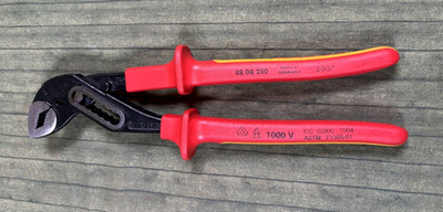 KNIPEX Insulated Water Pump Pliers 88 08 250 ~ Made In Germany