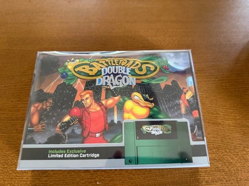 BATTLETOADS DOUBLE DRAGON SNES LIMITED EDITION GREEN CART FACTORY SEALED