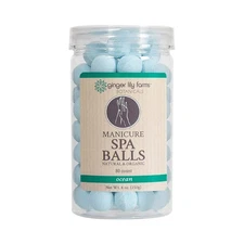 Ginger Lily Farms Botanicals Manicure Spa Balls Ocean, 80 Count (Pack of 1) 