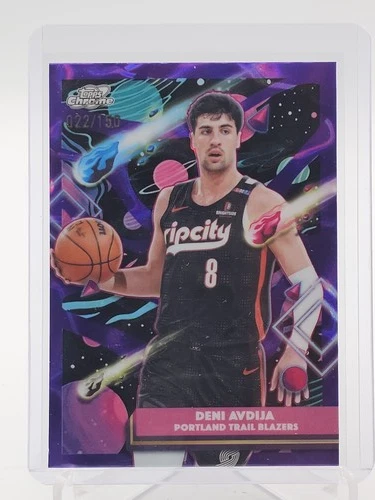 DENI AVDIJA 2025-26 TOPPS COSMIC CHROME PURPLE NEBULA /150 TRAIL BLAZERS Q7307