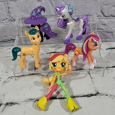 My Little Pony G5 Figures Lot Apple Jack Equestria Hitch Sunny Lunamoon Shopkins