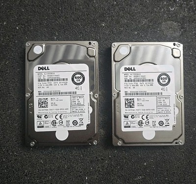 2x Dell AL13SEB600 600GB Enterprise 2.5'' SAS Hard Disk Drive 