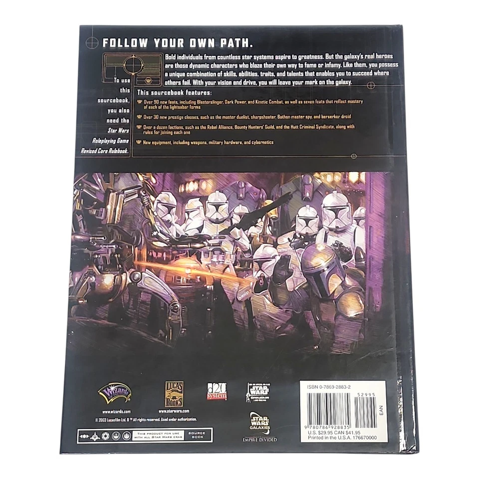 Juego de rol Star Wars Hero’s Guide Wizards of the Coast (2003) Nuevo Foto 2 de 4