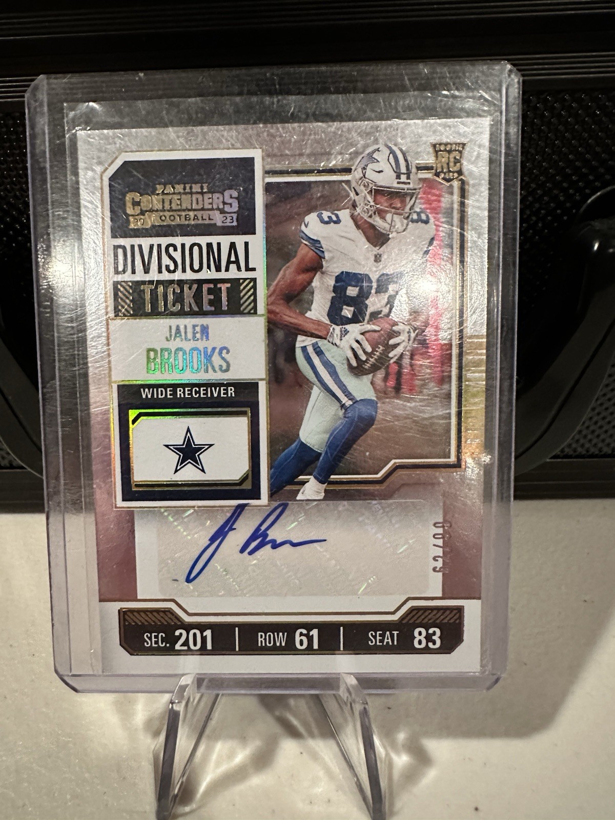 Jalen Brooks Panini Contenders #259 Divisional Ticket