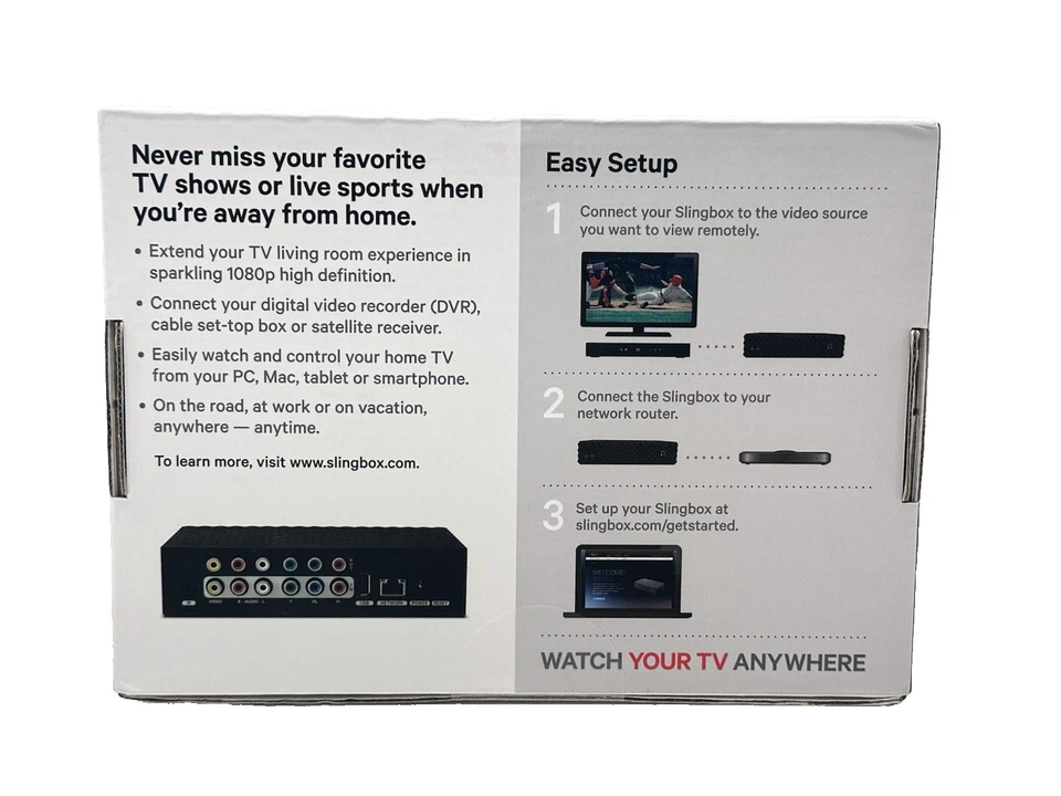 Slingbox 350 - SB350 - Black Digital HD Media Streamer (2012) - Brand New - Image 2 of 4