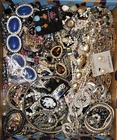 Costume Jewelry Lot RESELLER BOX-ALL WEARABLE 15+lbs. Vintage-Mod  #141