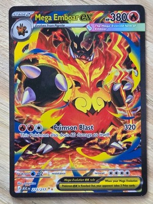 Mega Emboar ex 273/217 Me: Ascended Heroes Holo