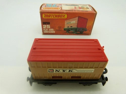 Matchbox Lesney Superfast 25 Flat Car in Original Box