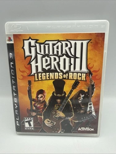 Guitar Hero III: Legends of Rock (Sony PlayStation 3, 2007) PS3 Complete