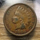 1904 Indian Head Cent - Actual Coin Shown - Free Shipping & Tracking INV#86