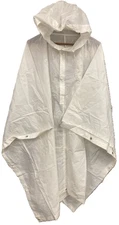 Poncho White Swiss Issue 80s Army Winter Snow Camping Festival Emergency Shelter