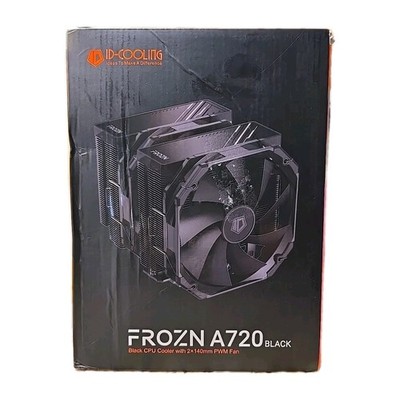 ID-COOLING FROZN A720 Black - 6.4'' Height Black Dual-Tower Air CPU Cooler NOB