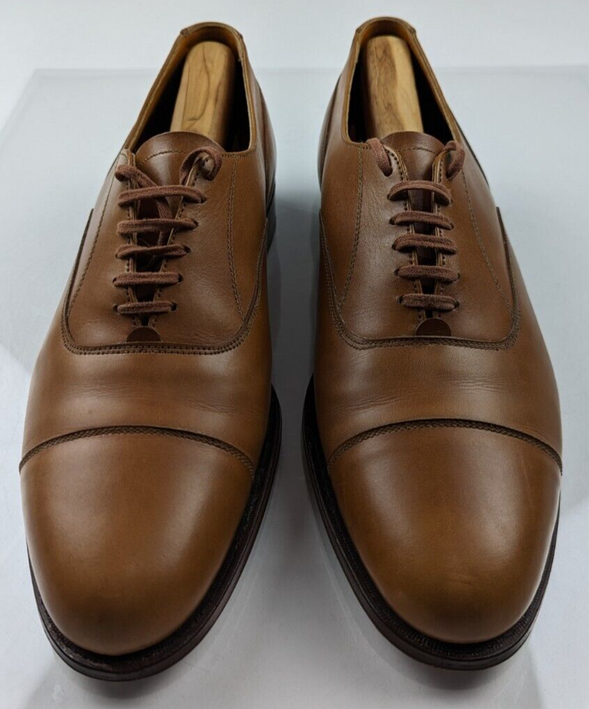 Cap Toe Cole Haan British Tan Loafers COLE HAAN England Bench Hand