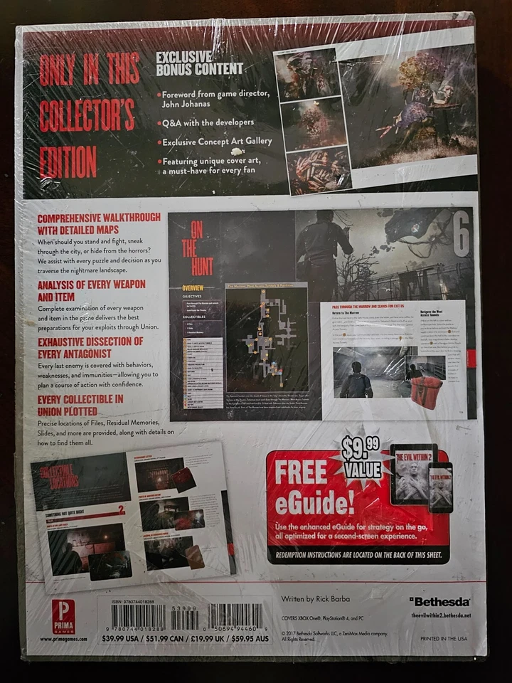 The Evil Within 2 Edición Coleccionista Guía **SELLADO** Foto 3 de 4