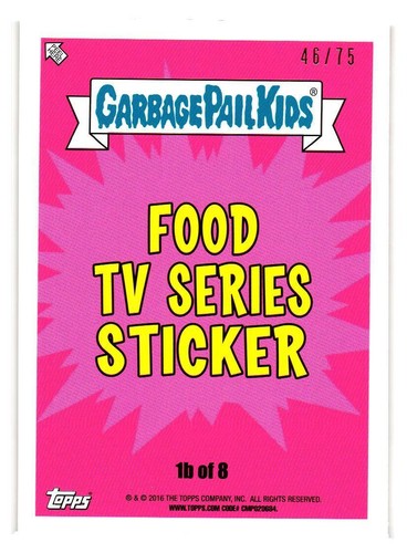 2016 GARBAGE PAIL KIDS SERIES 2 PRIME SLIME TRASHY TV PICK YOUR CARD BLOODY RED - Picture 158 of 323