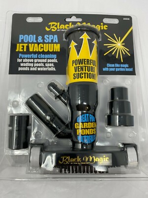 Poolmaster 28008 Black Magic Jet Vacuum Pool-Spa-Pond-Waterfall Cleaning