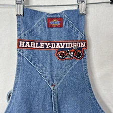 Dickies Dungarees Adult 36x30 Blue Overalls Denim Bib Workwear Carpenter Men