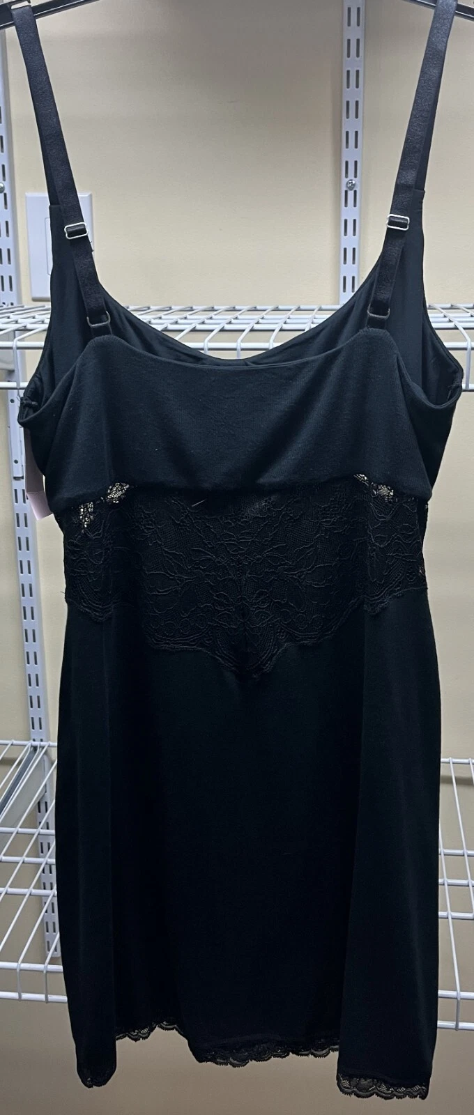 UNDERCOVER Abito donna Victoria’s Secret cinturino regolabile nero slip a costine taglia X Large nuovo