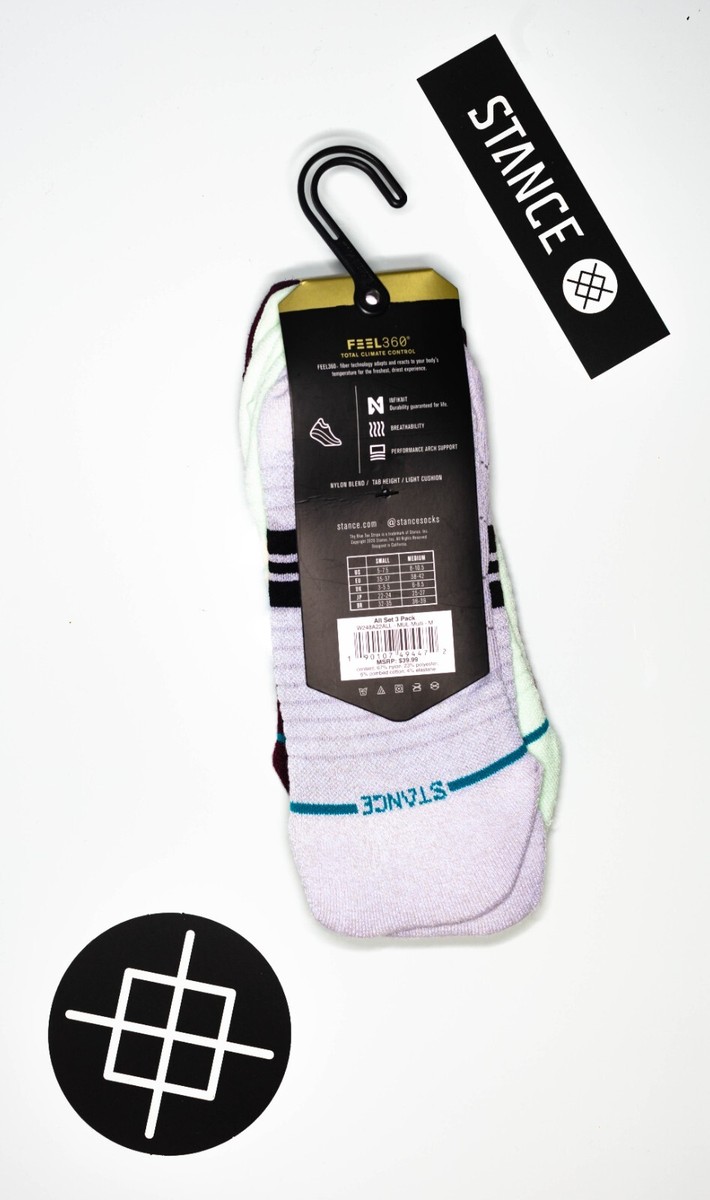 Stance Performance Socks 'All Set 3 Pack' | M | Tab | 3 Pairs