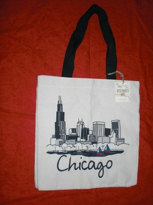 skyline canvas grocery bolsa