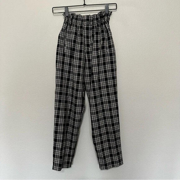 Zara Trafa Wool Plaid Ankle Length Pants Trousers/pajama Style8277/072/802  Small | eBay