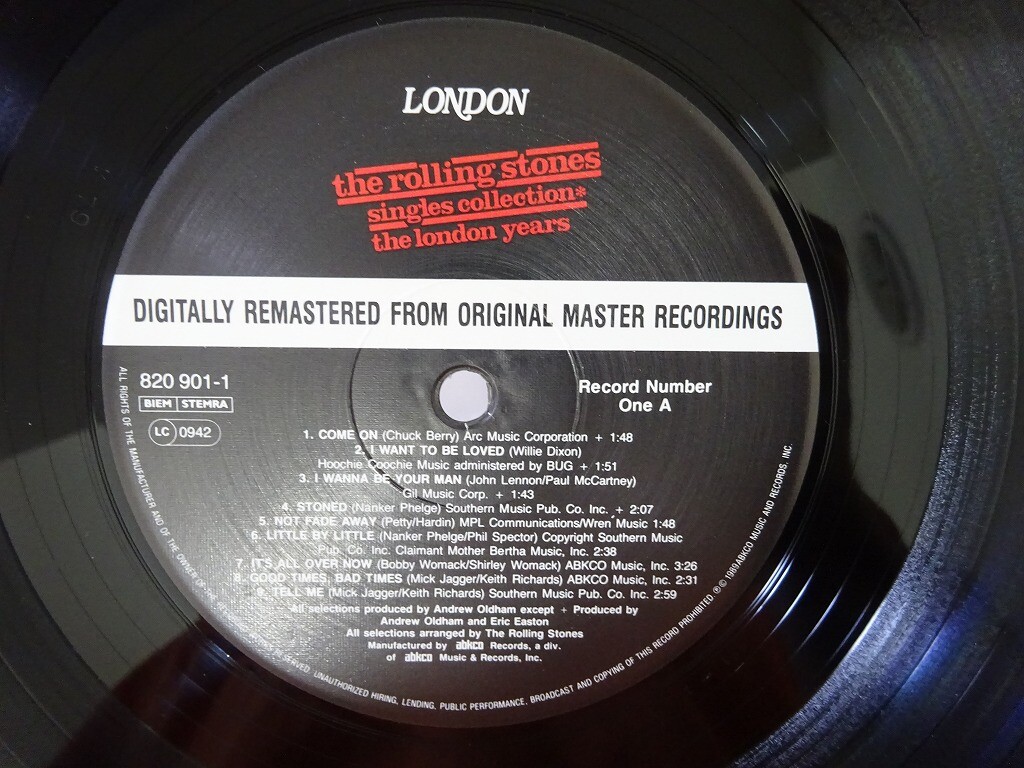 20%OFF Rolling Stones Singles Collection - The~ London L60P 4501/4