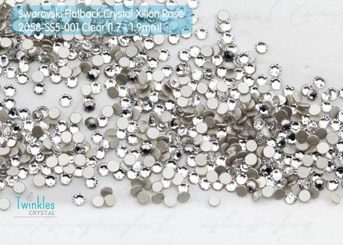 Swarovski 1,7 mm-144 Stck. Flatback Kristall Nagelschmuck Strass 2058-SS5-Clr - Bild 37 von 50