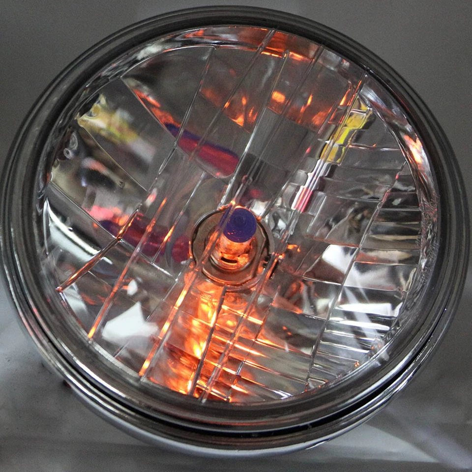 Lámpara de faro de moto de 7" para Honda CB600F CB900F Hawk II 400 Interceptor VTR Foto 4 de 4