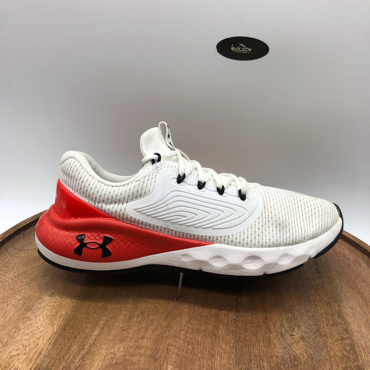 Under Armour UA Charged Vantage 2 White/Red Shoe 3024873-101 Men's