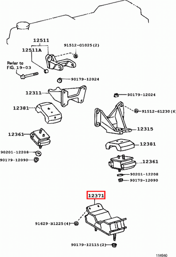 Genuine LandCruiser HDJ81 HDJ80 1HD T 4.2 Diesel Rear Gearbox MTM Mounting Mount - Picture 10 of 11