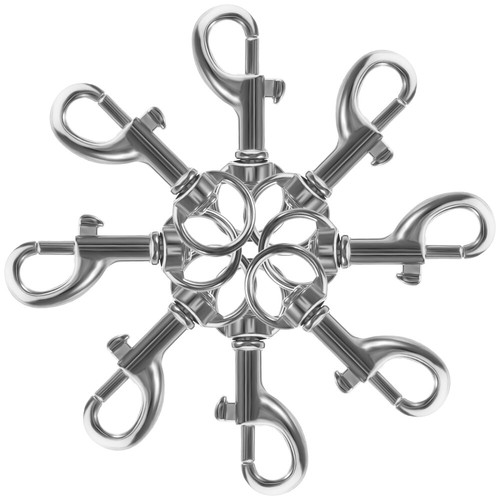 20 Pcs Heavy Duty Clips Dog Leash Hooks Swivel Snap Metal Buckle