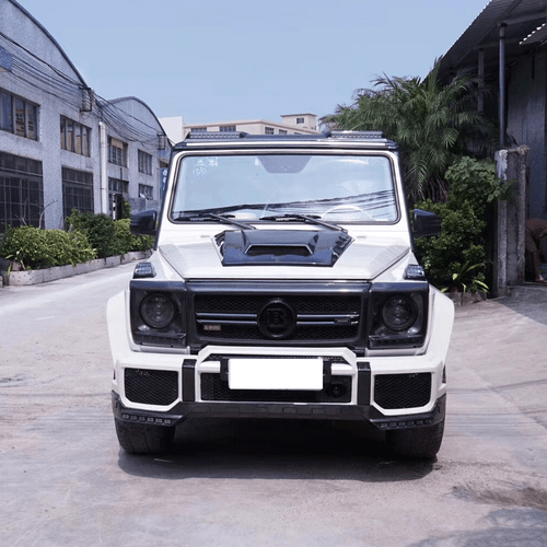 Cubierta protectora de parachoques delantera y trasera de fibra de carbono para Mercedes W463 W464 G63  - Imagen 2 de 17