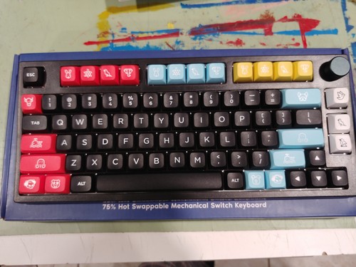 Custom Epomaker TH80 Pro Hotswap Mechanical Keyboard; Akko Rose Red ...